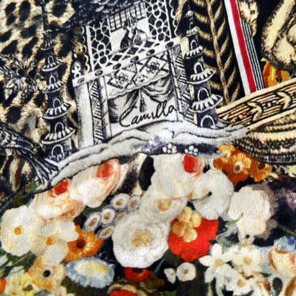 Camilla embellished silk tank top. Size medium - Picture 12 of 15